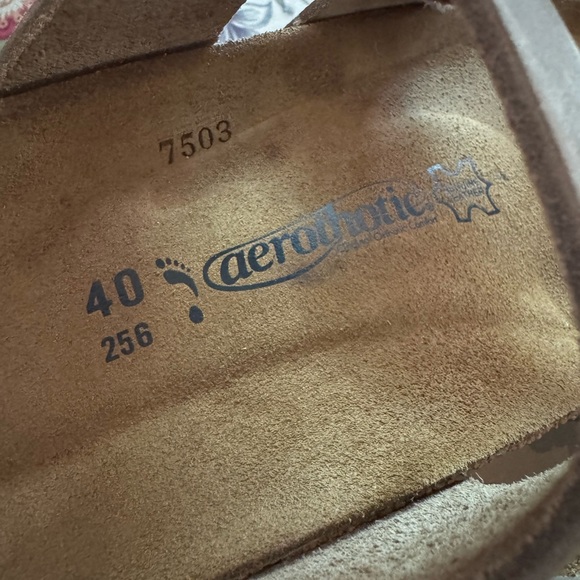 Aerothotic Suede Leather Sandals Size 40 - Picture 3 of 8
